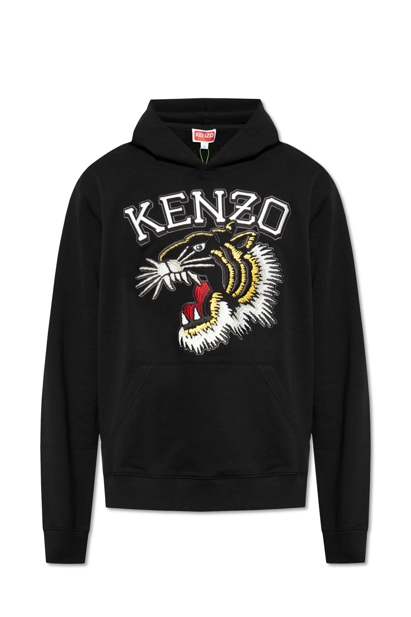 Black Hoodie with logo Kenzo - Vitkac GB